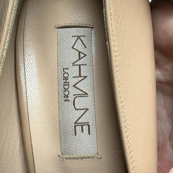 Kahmune Khaki Becky Pump Heels NEW Size US 9 / EU 40 - Picture 7 of 10